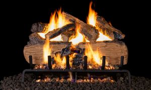 RH Peterson: G31 Series Charred Split Logs - 24"