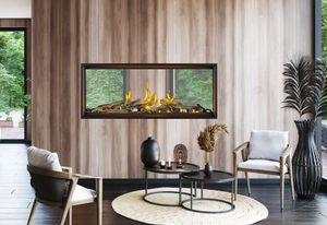 Napoleon: Tall Linear Vector with Luminous Logs 50 - See-Through