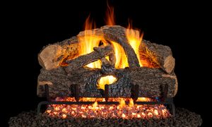 RH Peterson: G52 Series Charred Evergreen Oak Logs - 18"