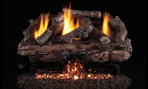 RH Peterson: G10 Series Vent-Free Charred Aged Split Logs - 16/18"
