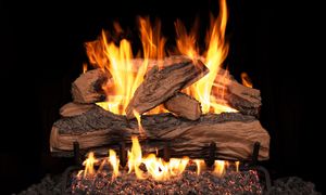 RH Peterson: Split Oak Designer Plus See-Thru Logs - 18/20"