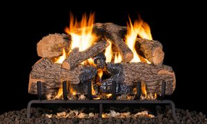 RH Peterson: G31 Series Charred Angel Oak Logs - 24"